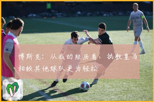 博斯克：从我的经历看，执教皇马相较其他球队更为轻松